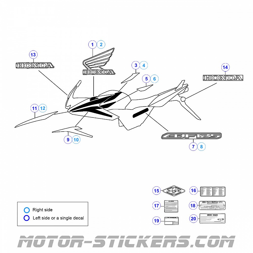 Hepco & Becker Accessories for Honda CBF 125 (2008-2015